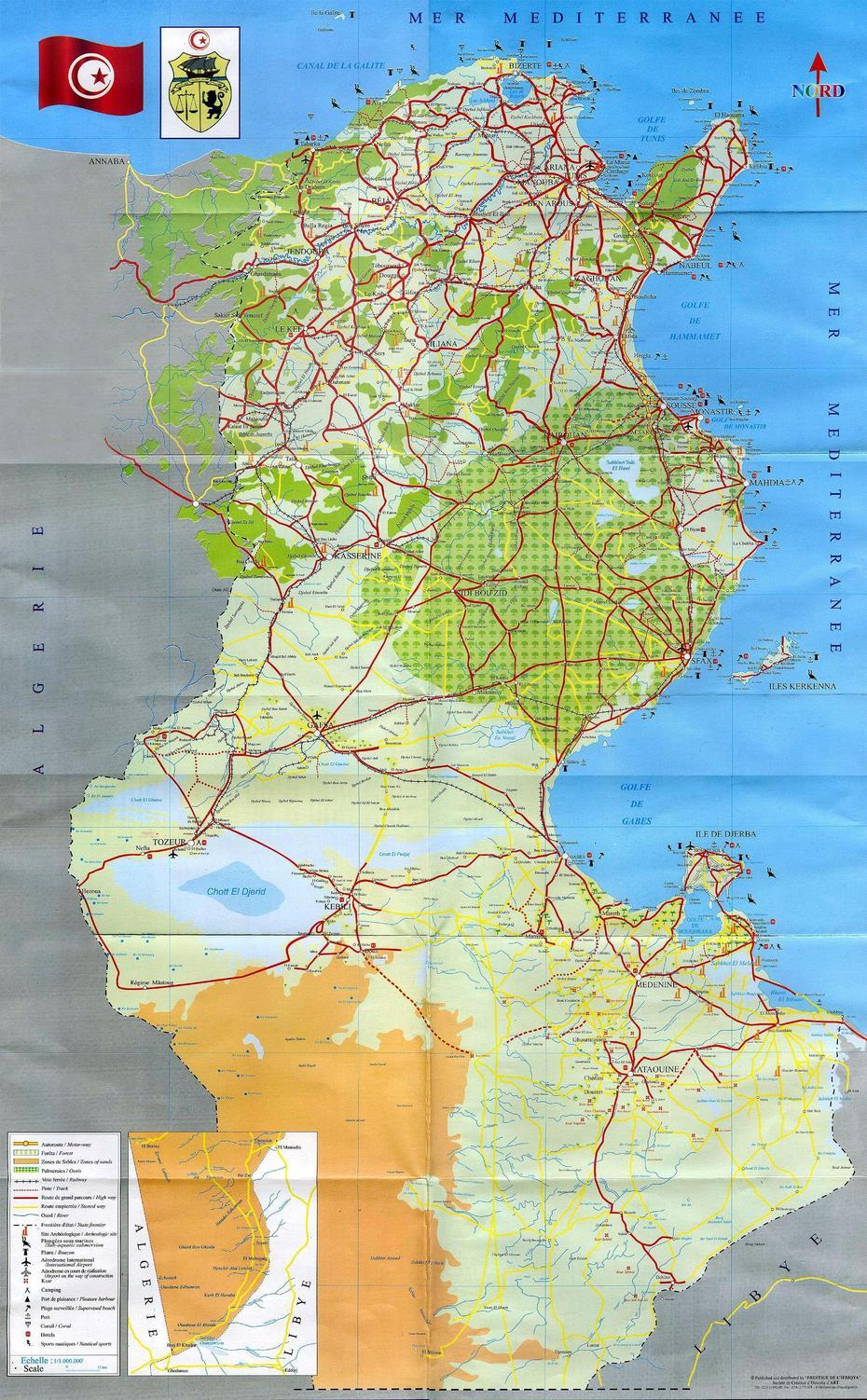 Tunisia Maps | Printable Maps Of Tunisia For Download, El Alia, Tunisia, La Goulette Tunisia, Tunisia Climate