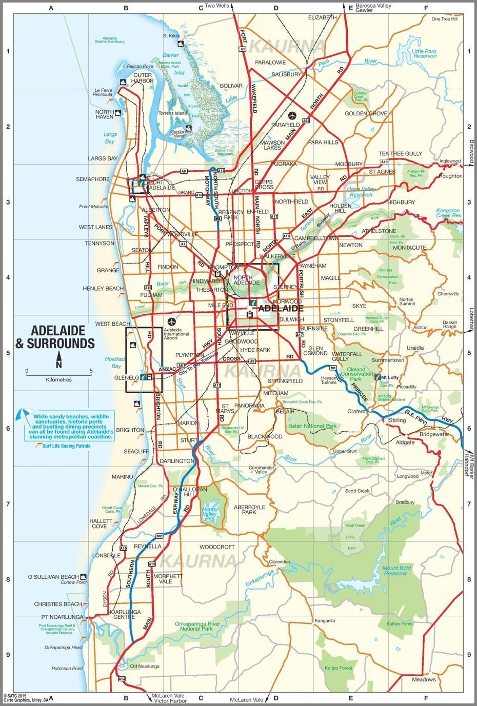 Adelaide Suburbs Map, Adelaide, Australia, Port Adelaide Australia, Tourist  Of Australia