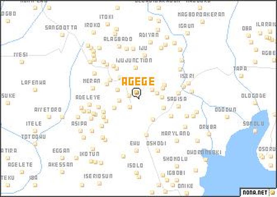 Agege (Nigeria) Map – Nona, Agege, Nigeria, Nigeria  With Cities, Abeokuta  City