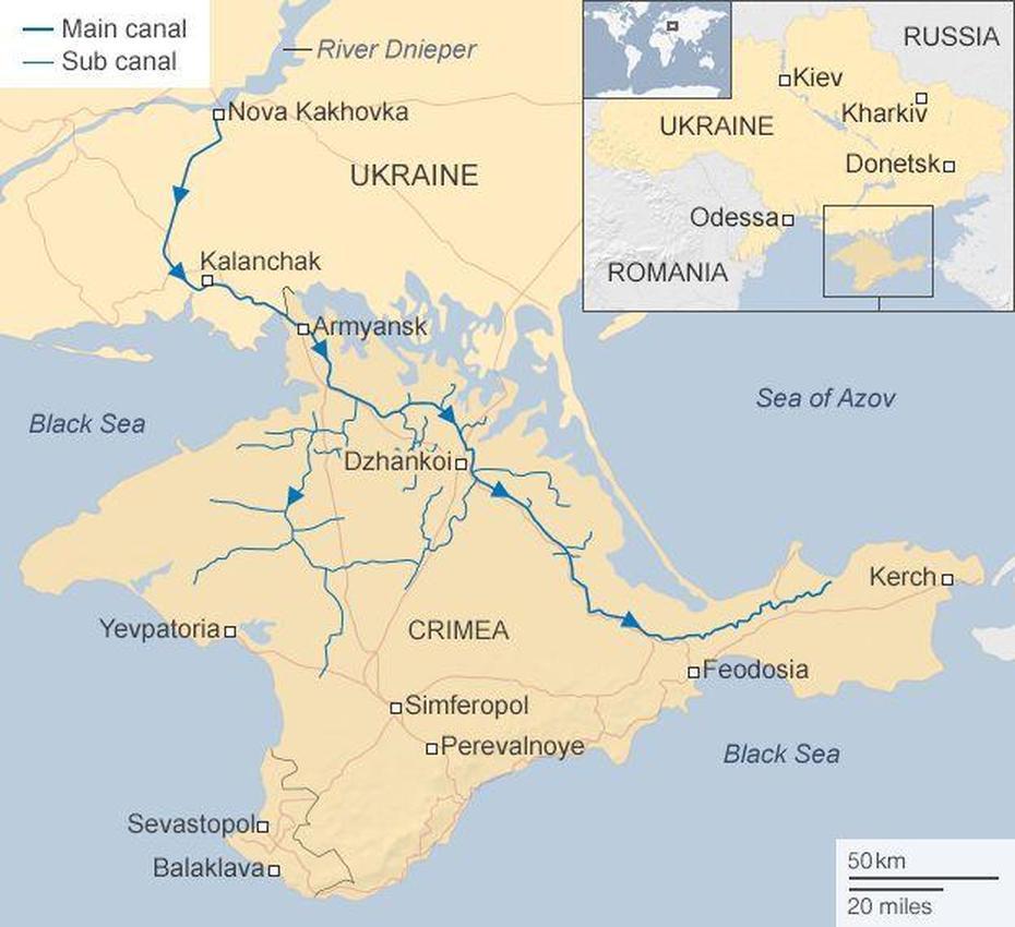 B”Ukraines Sharp Divisions – Bbc News”, Dzhankoi, Ukraine, Of Ukraine Cities, Ukraine Borders