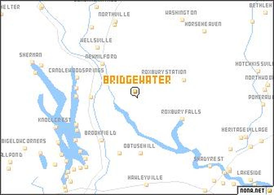 Bridgewater (United States – Usa) Map – Nona, Bridgewater, United States, Bridgewater State Campus, Bridgewater Triangle