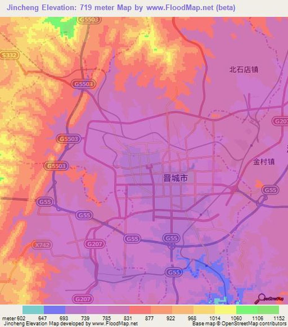 Elevation Of Jincheng,China Elevation Map, Topography, Contour, Jincheng, China, China Motorbike, Italjet  Dragster