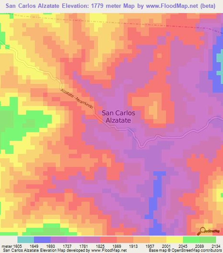 Elevation Of San Carlos Alzatate,Guatemala Elevation Map, Topography …, San Carlos Alzatate, Guatemala, San Carlos City, San Carlos Mx