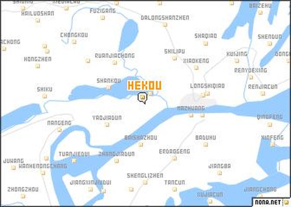 Hekou (China) Map – Nona, Hekou, China, Wenshan China, Yunnan  Travel