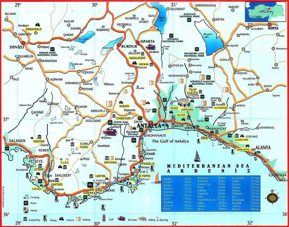 Large Antalya Maps For Free Download And Print | High-Resolution And …, Antalya, Turkey, Antalya Images, Antalya City