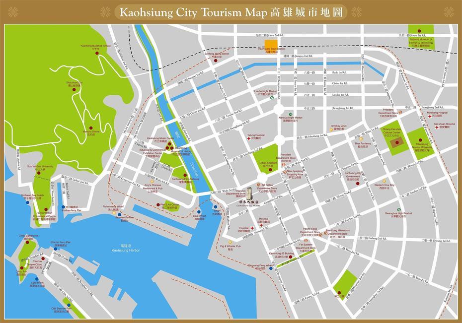 Large Kaohsiung Maps For Free Download And Print | High-Resolution And …, Kaohsiung, Taiwan, Tai Nan, Taiwan  Cities