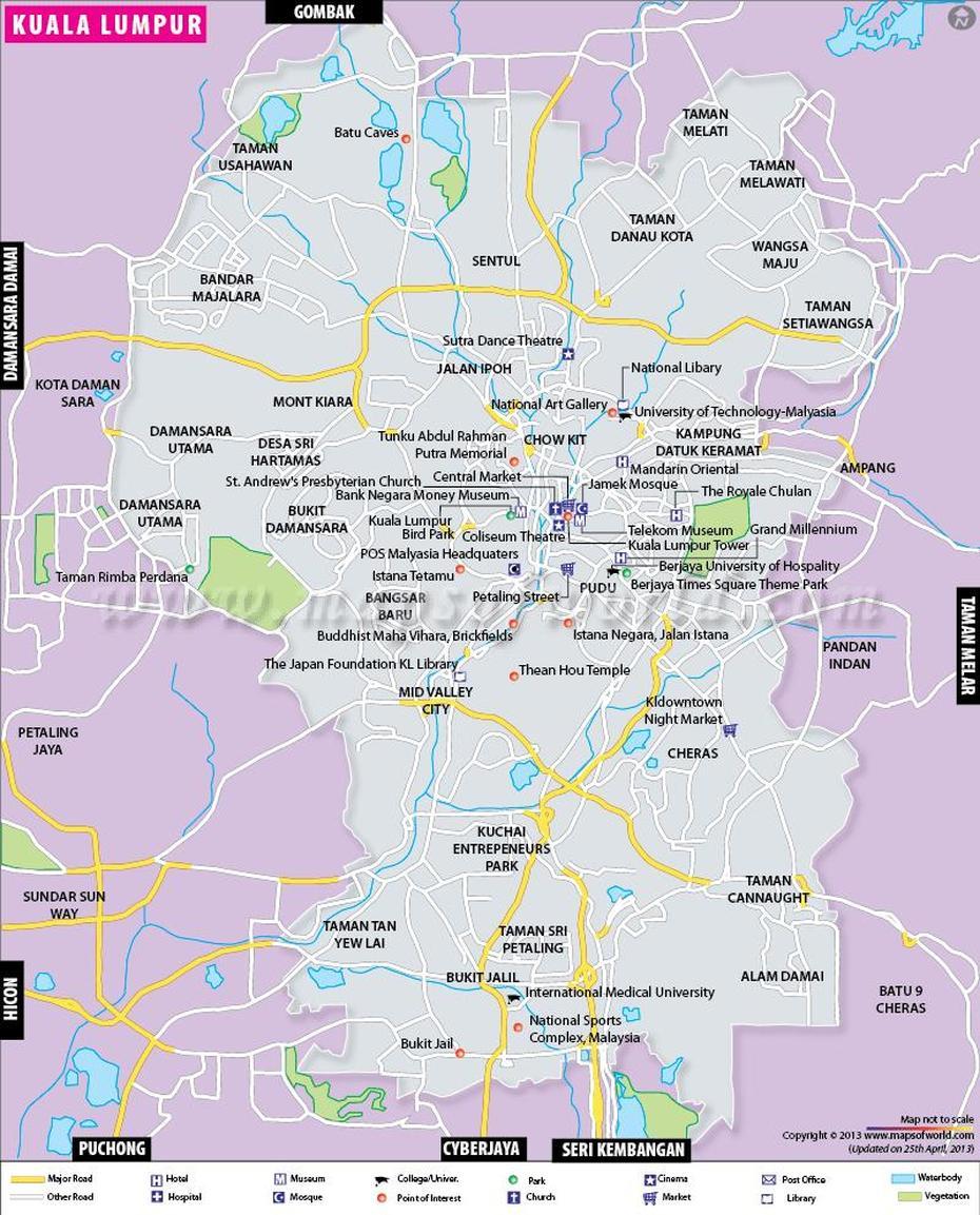 Map Of Kuala Lumpur Malaysia | Where Is Kuala Lumpur Malaysia? | Kuala …, Kuala Lumpur, Malaysia, Cheras, Kuala Lumpur Kl