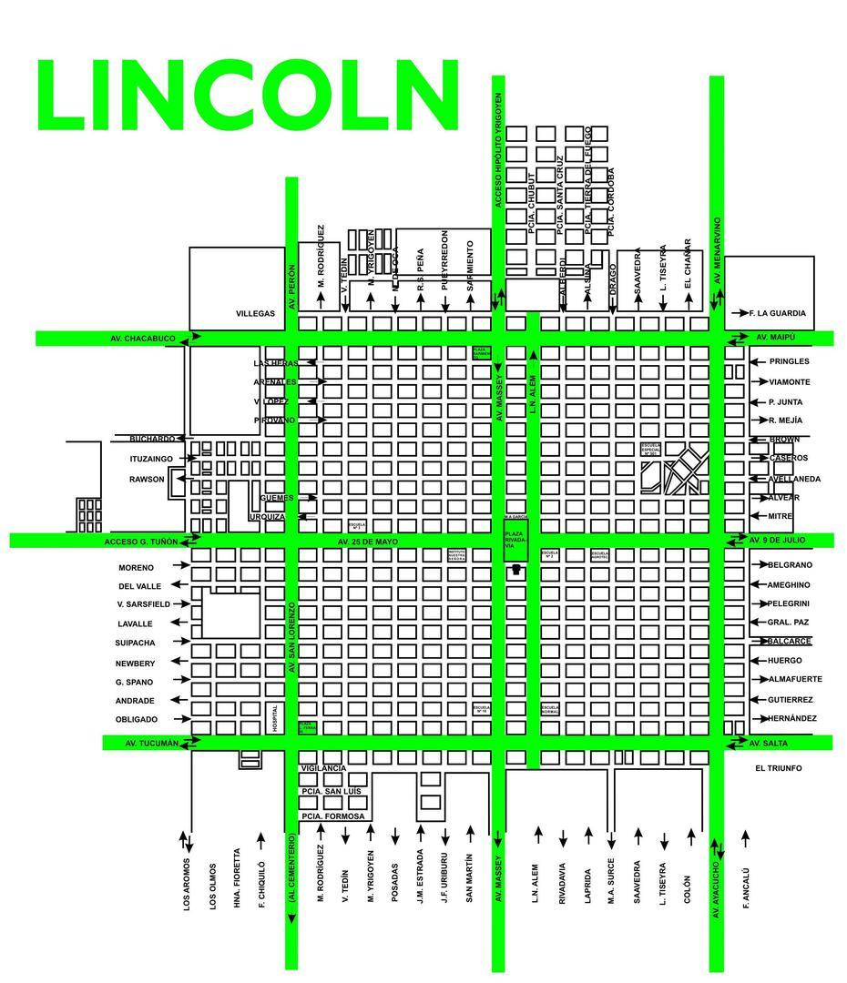 Mapa De Lincoln | Gifex, Lincoln, Argentina, Argentina World, Salta