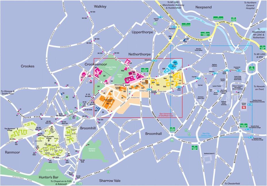 Maps Of Sheffield, England, Sheffield, United Kingdom, Sheffield Area, Sheffield On Uk