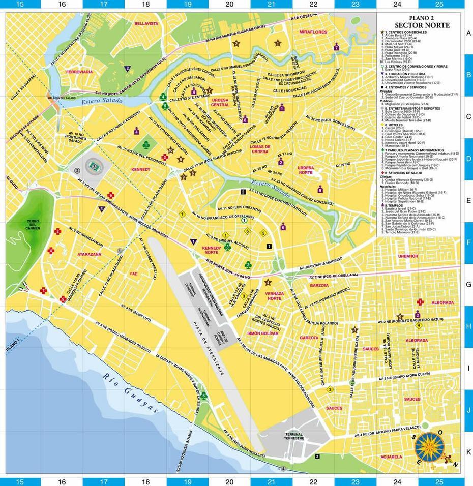 Northern Sector Of Guayaquil – Full Size, Guayaquil, Ecuador, A De Guayaquil, Quito- Ecuador