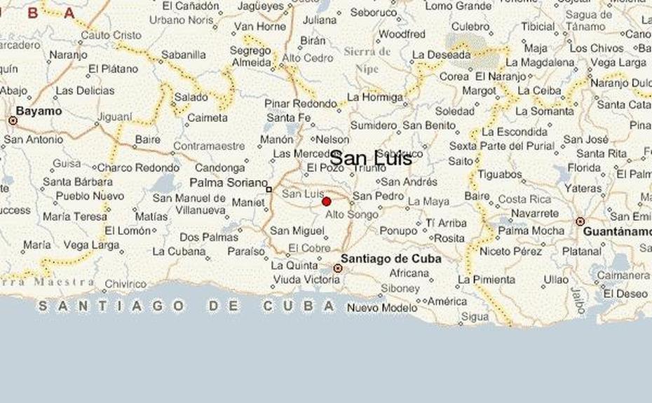 San Luis Oriente Cuba, Santiago Cuba, Cuba Location, San Luis, Cuba