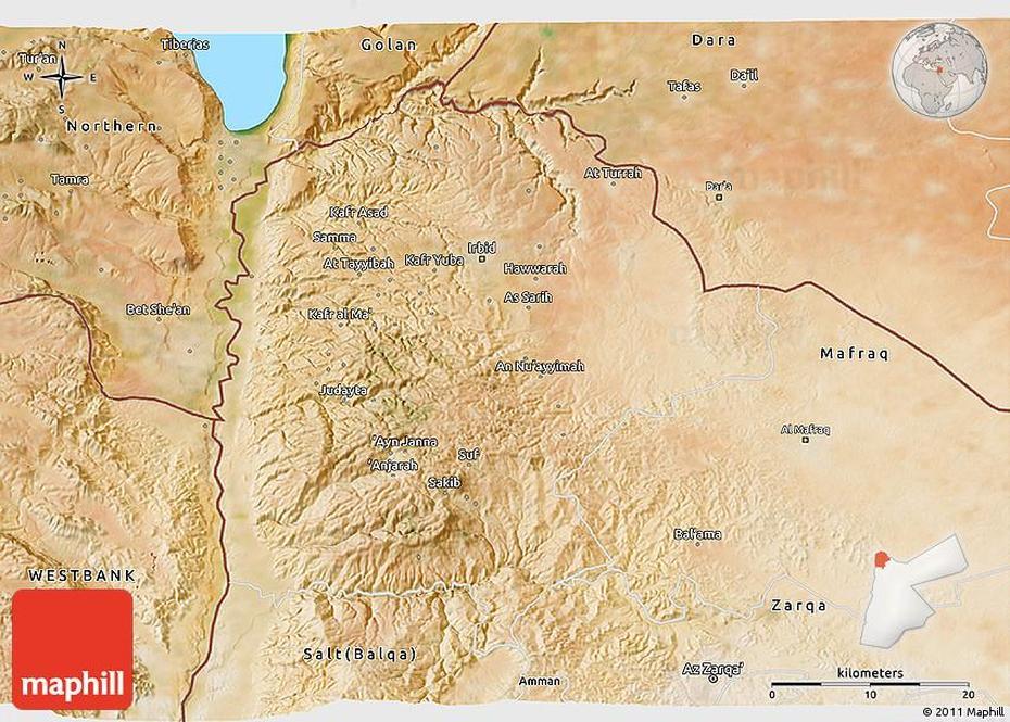 Satellite 3D Map Of Irbid, Irbid, Jordan, Jordan  Cities, Jordan  Detailed