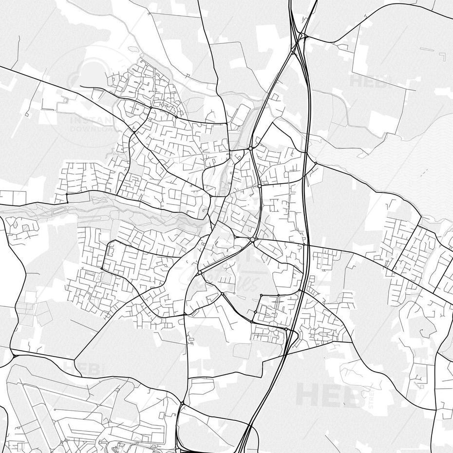 Swords Town, Ireland Topographic, Hebstreits Sketches, Swords, Ireland