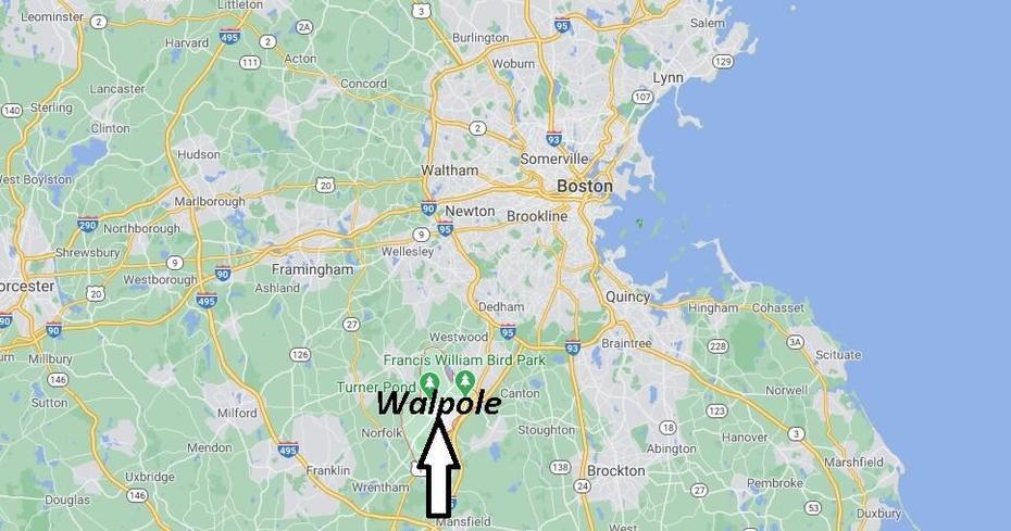 Where Is Walpole Massachusetts? What County Is Walpole Ma In | Where Is Map, Walpole, United States, Walpole Mass, Sharon Ma