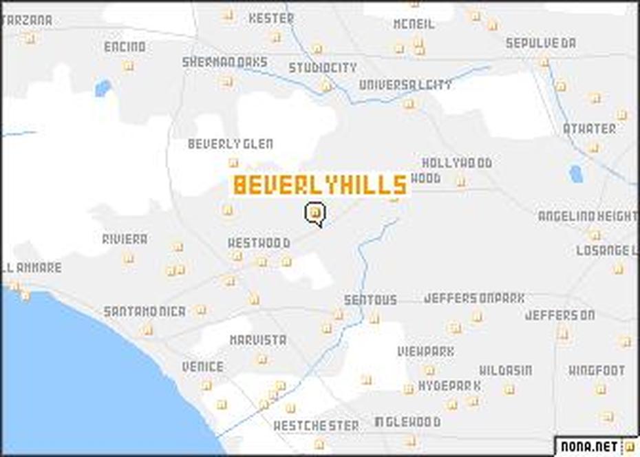 Beverly Hills (United States – Usa) Map – Nona, Beverly Hills, United States, Beverly Hills Wallpaper, Beverly Hills New South Wales