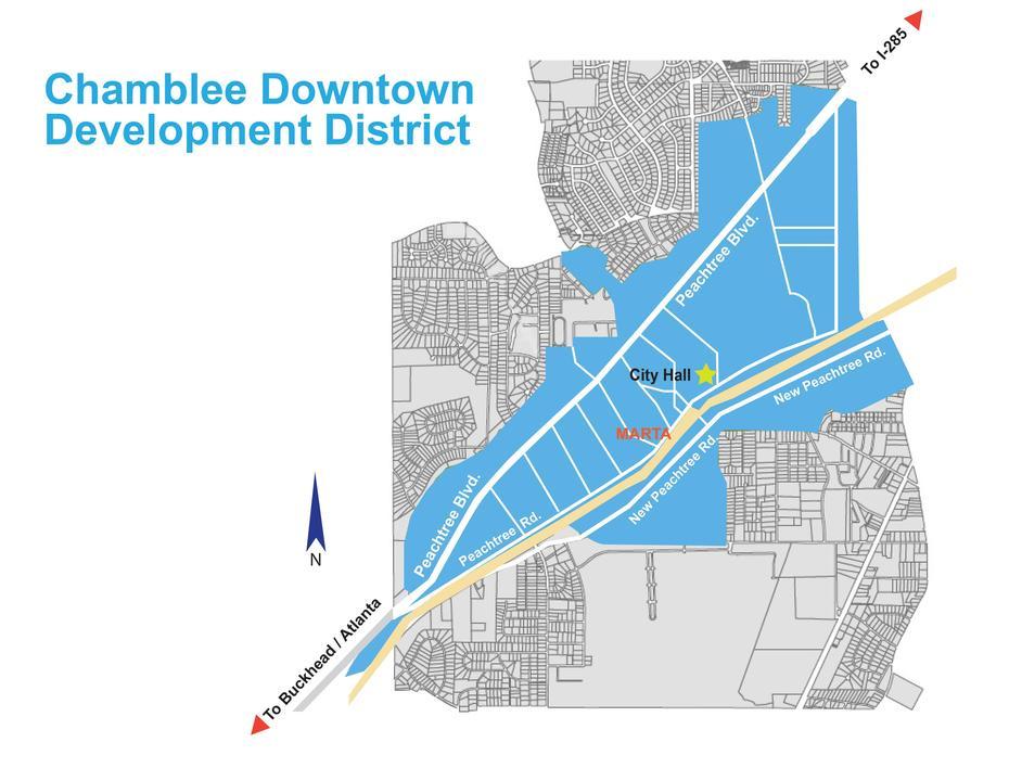 Cdda District Map | Downtown Chamblee, Chamblee, United States, United States  With Major Cities, United States  Names