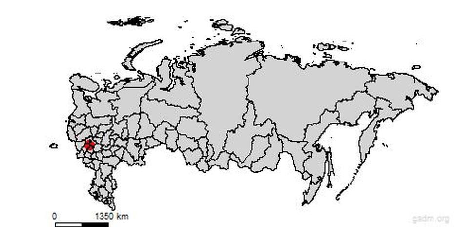 Gadm, Protvino, Russia, Russia  With Capital, Road  Of Russia