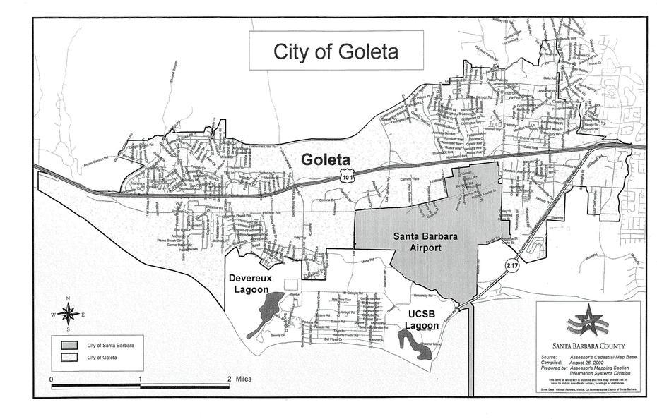 Goleta City Map – Goleta California  Mappery, Eastern Goleta Valley, United States, Eastern Us, East Usa