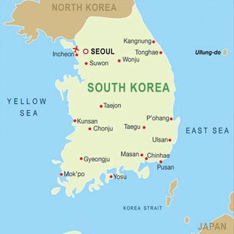 Korea Map – Map Of South, North Korea – Map Of Korea, Kumi, South Korea, South Korea Japan, South Korea Road