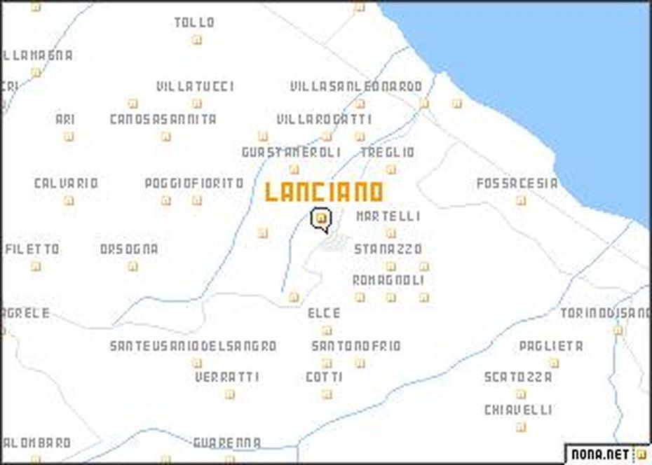 Lanciano (Italy) Map – Nona, Lanciano, Italy, Cassino Italy, Pescara