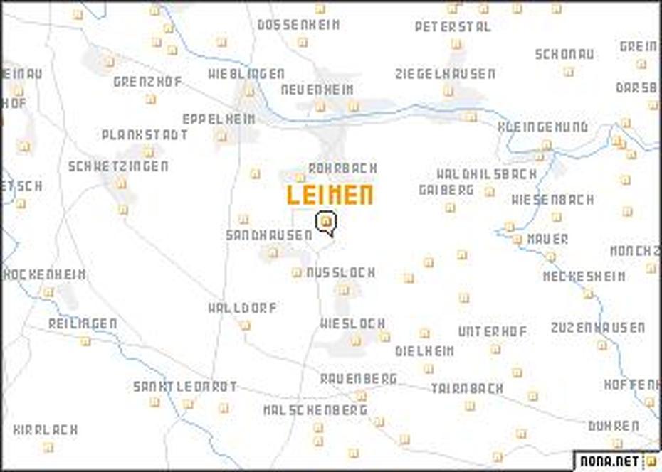 Leimen (Germany) Map – Nona, Leimen, Germany, Nussloch Germany, Germany Topographic