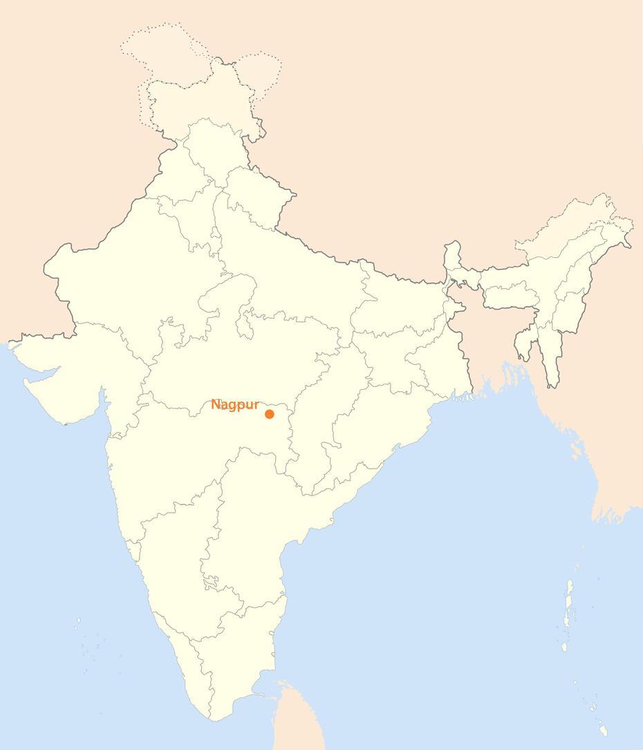 Location Map Of Nagpur – Mapsof, Navāpur, India, Nagpur On, Varanasi India