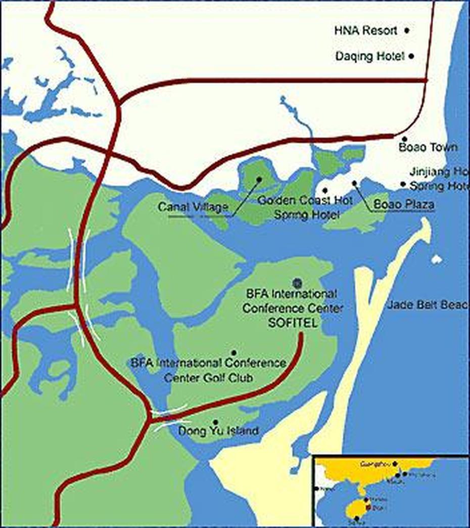 Map Of Boao – China.Cn, Bo’Ao, China, Boao  Hainan, Ao Bo Nu