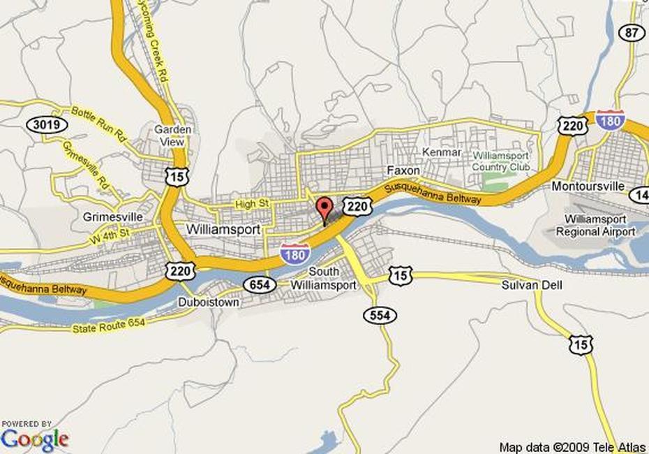 Map Of Holiday Inn Williamsport, Williamsport, Williamsport, United States, Google  Williamsport Pa, Williamsport Police