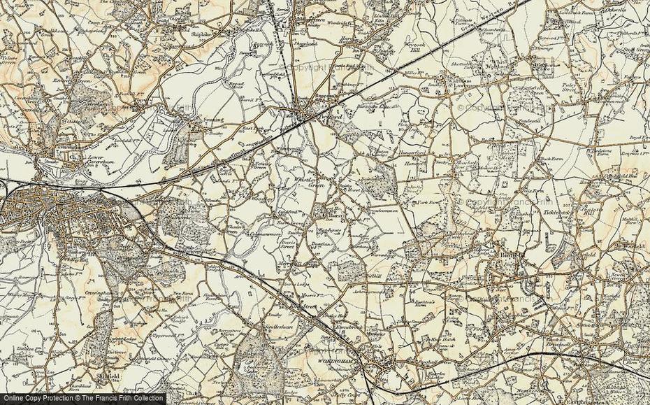 Map Of Hurst, 1897-1909 – Francis Frith, Hurst, United States, Lufkin, England City