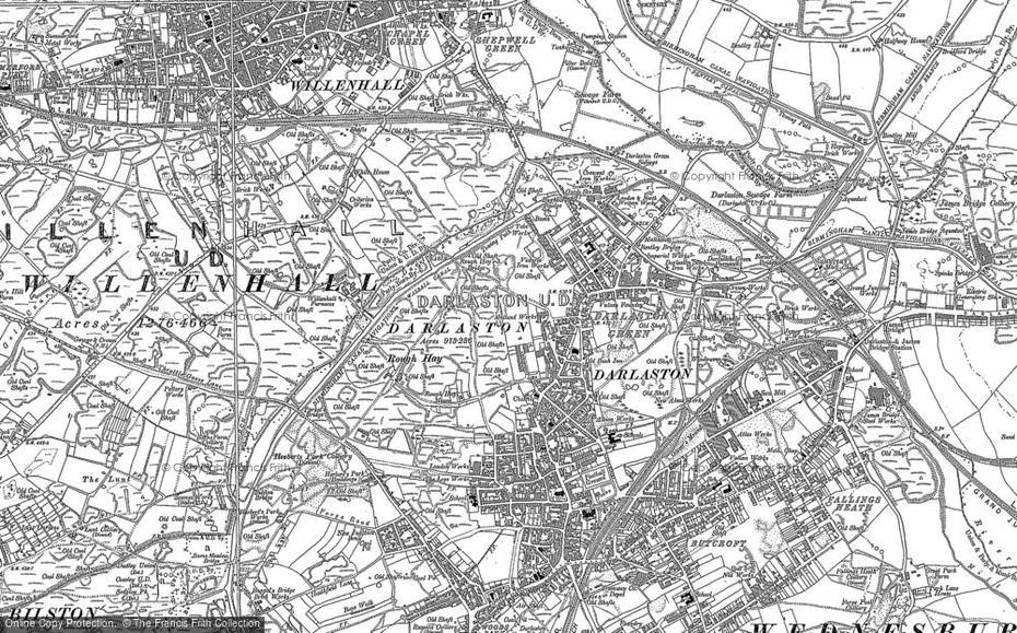 Old Maps Of Darlaston, West Midlands – Francis Frith, Darlaston, United Kingdom, Carlisle England, Cumbria England