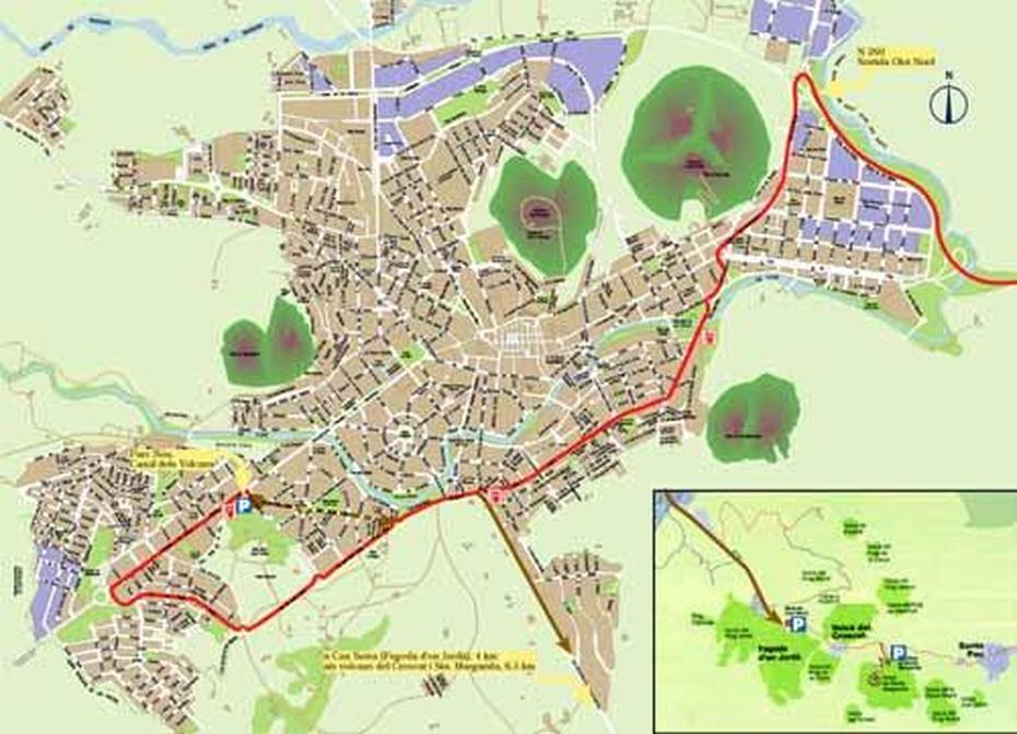 Olot Mapa | Mapa, Olot, Spain, Barcelona  Catalonia, Casares Costa  Del Sol