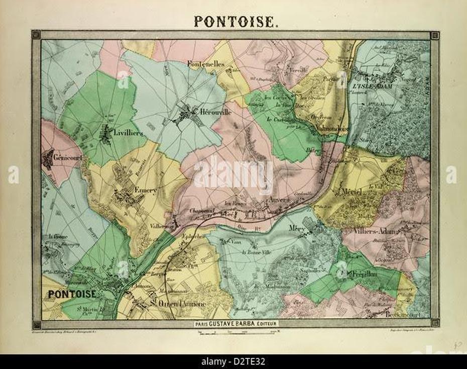 Pontoise France Map, Pontoise, France, Cergy  Paris, The Garden At Pontoise Camille Pissarro