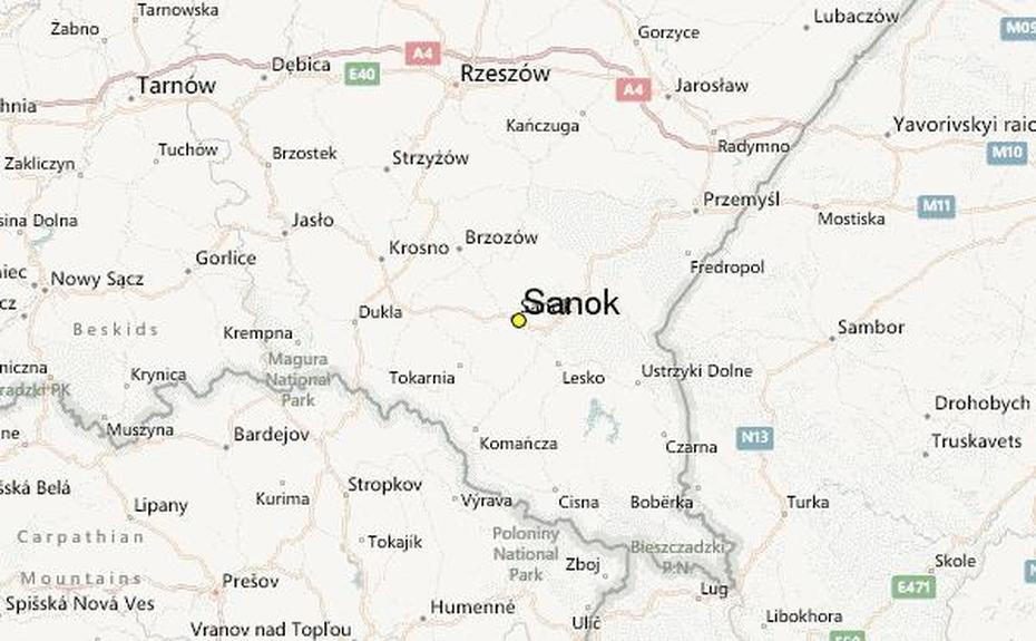 Sanok Austria, Jaslo Poland, Station Record, Sanok, Poland