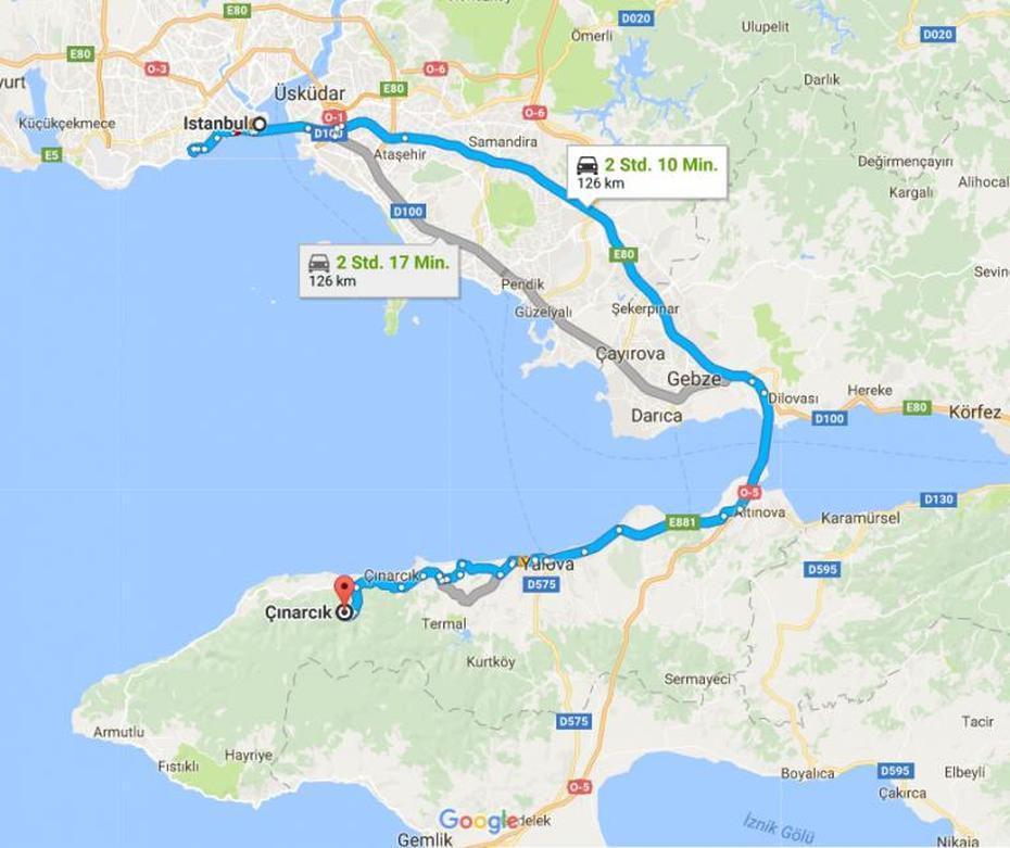 Turkey  Outline, Turkey  With Cities, Yalova, Çınarcık, Turkey