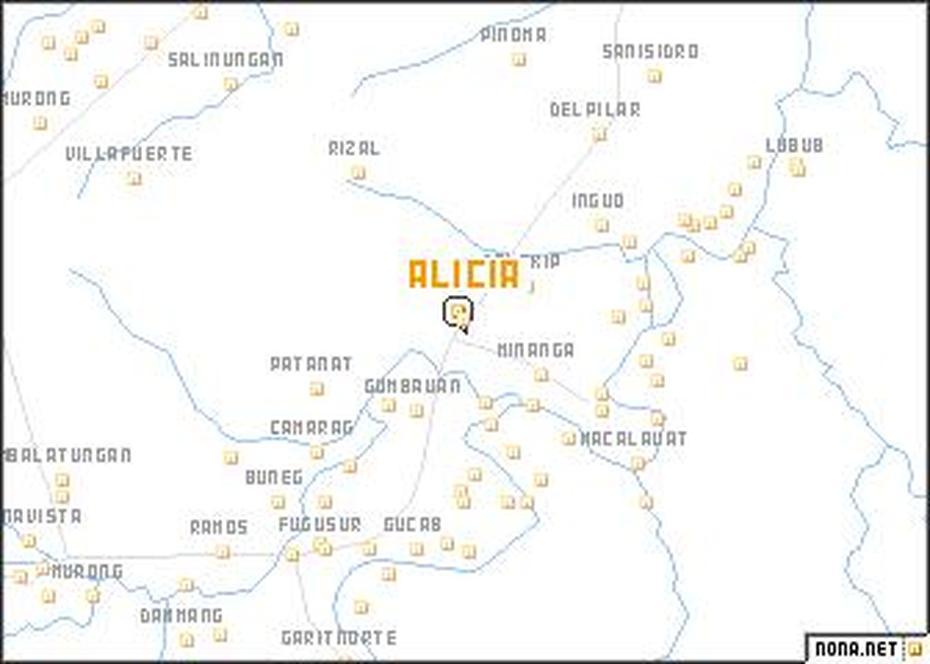 Alicia (Philippines) Map – Nona, Alicia, Philippines, Alicia Bohol, Alicia Isabela