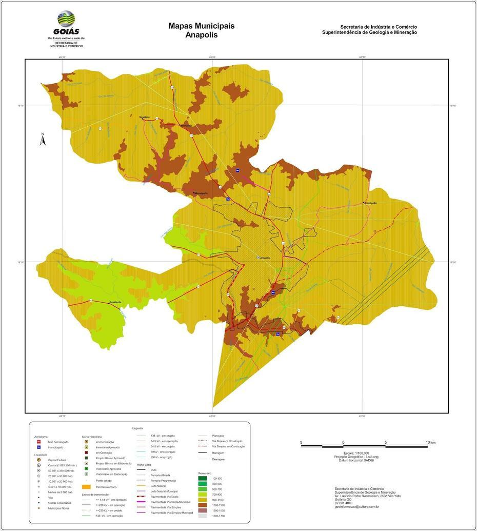 Anapolis : Planejamento Arquitetonico: Mapas De Anapolis, Anápolis, Brazil, Annapolis, A De  Anapolis