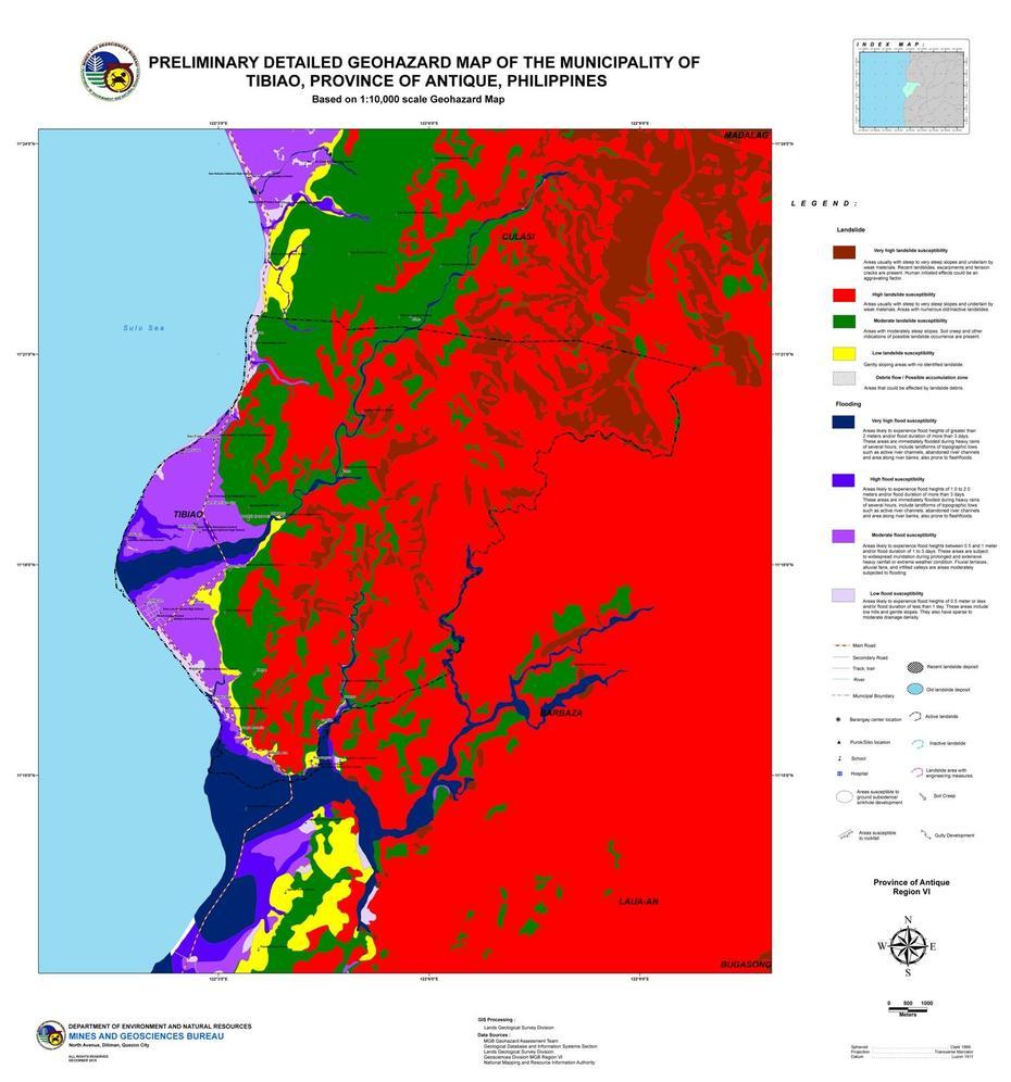 Antique  Province, Baklad, Geohazard , Tibiao, Philippines