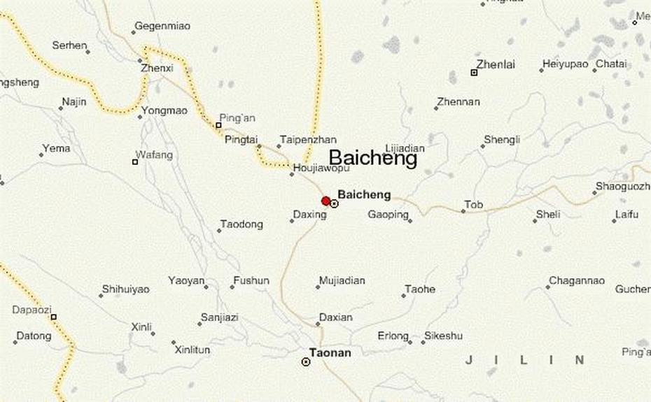 Baicheng Map 2 – Baicheng Maps – China Tour Advisors, Baishaling, China, Communist China, Shanghai In China