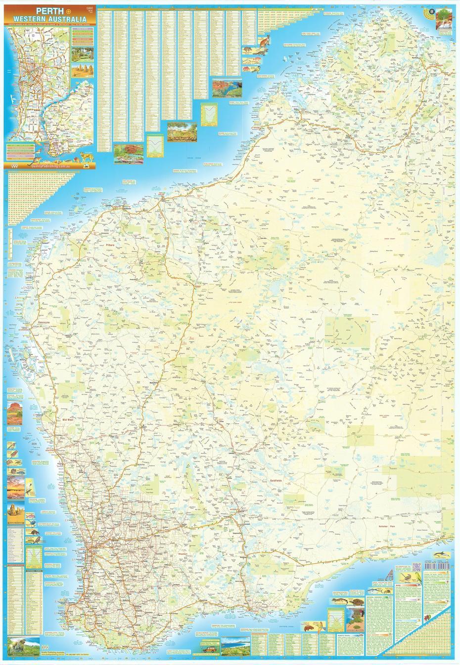 Buy Perth & Western Australia Large Laminated Wall Map – Mapworld, Perth, Australia, Australia  Printable, Perth Location