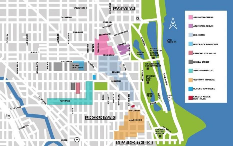 Chamber Of Commerce Historic Districts Map – Andiamo Creative, Lincoln Park, United States, Lincoln State Park Indiana Camping, Lincoln Woods State Park