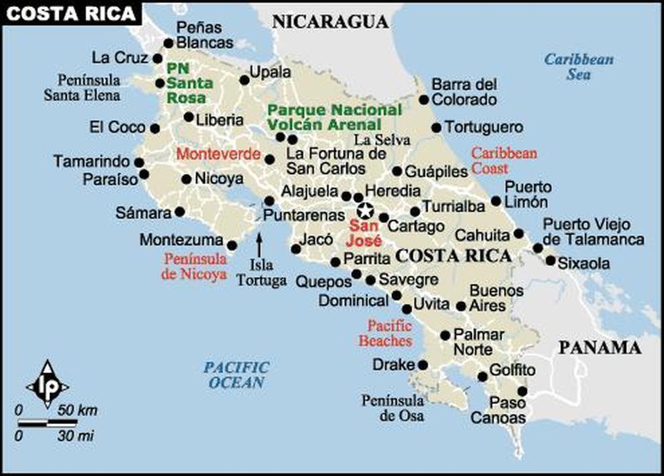 Costa Rica Map Caribbean – Country Map Of Costa Rica, Cariari, Costa Rica, Tinamastes Costa Rica, Perez Zeledon San Jose Costa Rica
