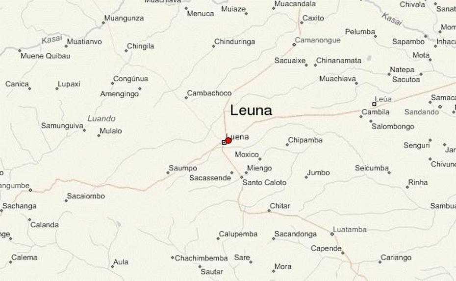 Luena Angola Map, Luena, Angola, Angola Landmarks, Angola Airport