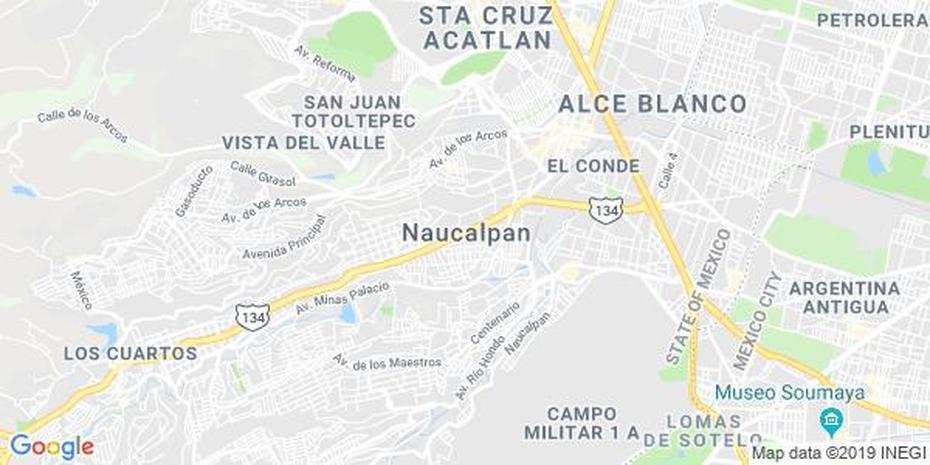 Mapa De Naucalpan De Juarez, Mexico – Mapa De Mexico, Naucalpan De Juárez, Mexico, Plaza  Satelite, Naucalpan Mexico City