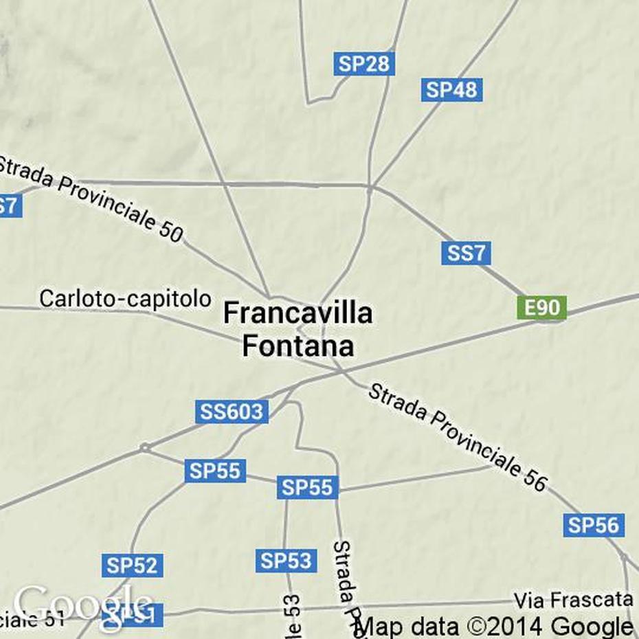 Mappa Di Francavilla Fontana, Cartine Stradali E Foto Satellitari, Francavilla Fontana, Italy, Francesco Francavilla, Fontana Castle Italy