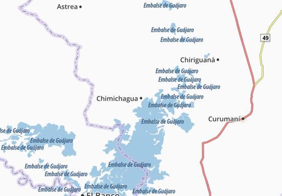 Michelin Chimichagua Map – Viamichelin, Chimichagua, Colombia, Colombia Outline, Colombia Road