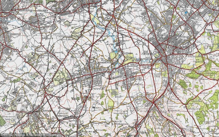 Old Maps Of Carshalton, Greater London – Francis Frith, Carshalton, United Kingdom, Cockermouth  Lake District, Bing Lake District  England