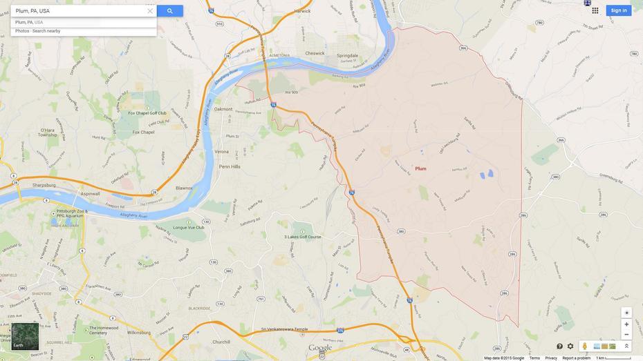 Plum Pennsylvania Map – United States, Plum, United States, Showing United States, United States  Color