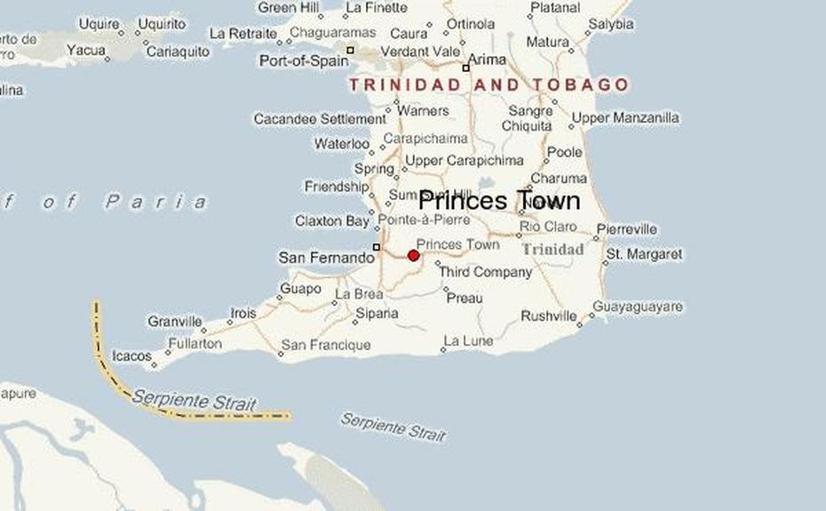 Princess Town Map, Princes Town, Trinidad And Tobago, Princess Town Trinidad, Trinidad  Of Cities And Towns