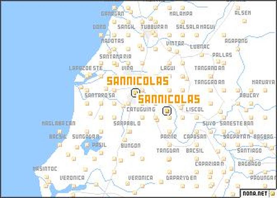 San Nicolas (Philippines) Map – Nona, San Nicolas, Philippines, San Nicolas, San Nicolas De Tolentino