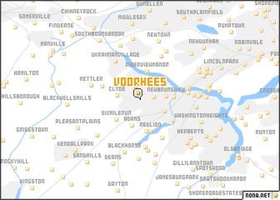 Voorhees (United States – Usa) Map – Nona, Voorhees, United States, Voorhees College Campus, Virtua Voorhees Parking
